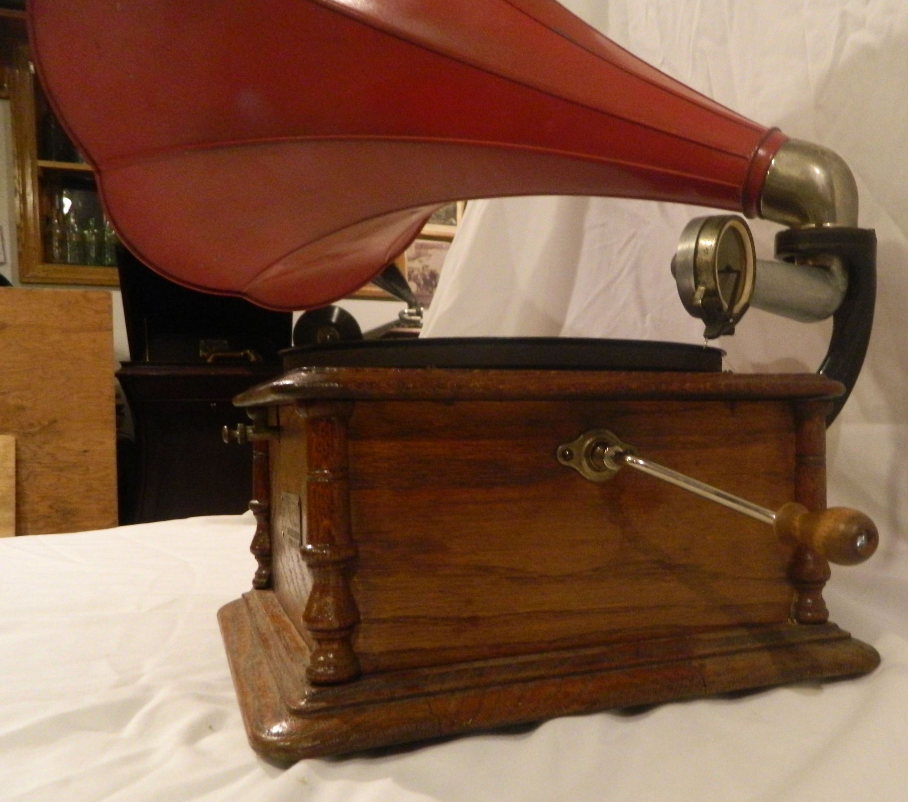 Reproduction steel phonograph needles, bamboo needles, records, radios