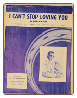 I Can't Stop Loving You - Sheet Music.  Copyright 1958.  $2.00 plus S/H