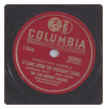 It Came Upon The Midnight Clear / Joy To The World by the Lyn Murray Singers on Columbia.  $3.00 plus S/H