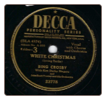 White Christmas / God Rest Ye Merry Gentlemen, Bing Crosby on Decca.  $8.00 plus S/H