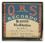 Meditation, Op 72, No 5, Written by Tschaikowsky, played by Marguerite Volavy on a Recordo roll.  $4.00 plus S/H