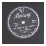 The Ballad of Davy Crockett / I've Been Thinkin'  Rusty Draper on Mercury.  $1.00 plus S/H