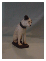 Reproduction Mid-size RCA Nipper Plaster Dog.  $30.00 plus S/H