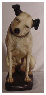 Reproduction Full-size RCA Nipper Plaster Dog.  $75.00 plus S/H