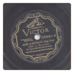 Just a Memory / Cheerie Beerie Bee, Paul Whiteman on Victor.  $2.00 plus S/H