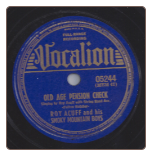 Old Age Pension Check /  Haven of Dreams by Roy Acuff on Vocalion.  $2.50 plus S/H